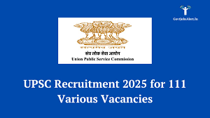 UPSC Government Job Vacancy Recruitment 11/2025