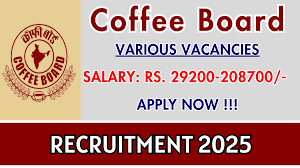 Coffee Board Jobs Vacancy Recruitment 2025
