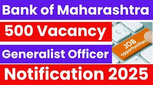 Bank of Maharashtra Generalist Officer Recruitment 2025-26
